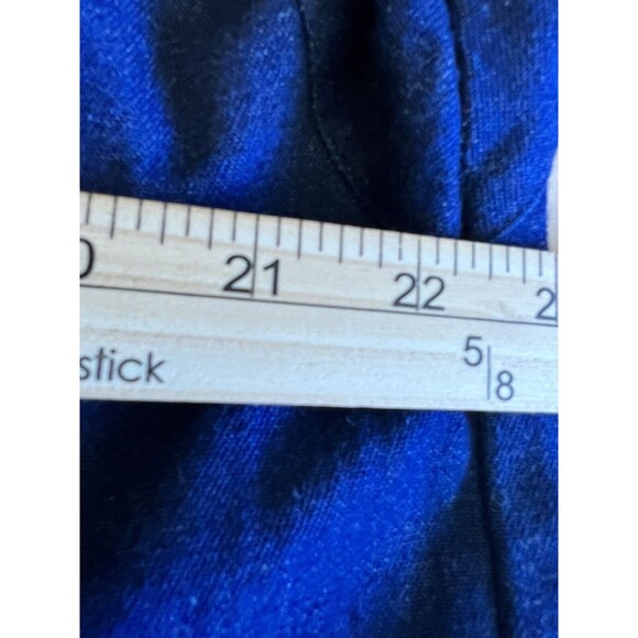 Vintage 80s Liz E. Parker Texas Blue Denim Pleated Front button-down Size Medium - Picture 4 of 10